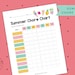PDF: Summer Chores | Ice Cream | Chore Chart for Kids | Printable ...
