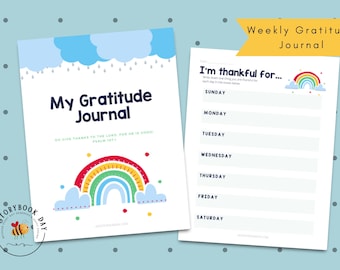 PDF:  Kids Gratitude Journal | 54 Pages
