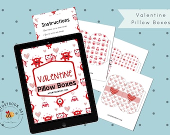 PDF: Valentine Pillow Boxes | Gift Box | PDF
