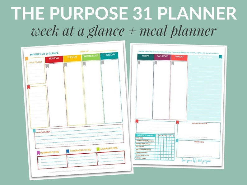 PDF: The Cause 31 7 days-at-a-Look w/ Dinner Planner Existence Planner 190 web pages picture about Week at a Glance Planner referred to as PDF: The Cause 31 7 days-at-a-Seem w/ Supper Planner Existence Planner 190 webpages