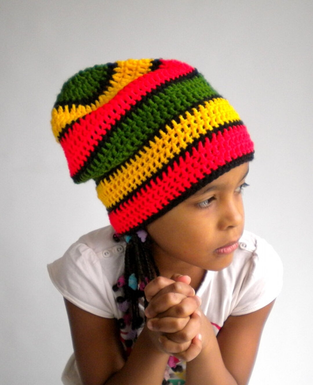 Bonnet Rasta Tricoté Côtelé Avec Visière - Chapeau Jamaïcain Chaud Et Stylé Pour Homme Et Femme