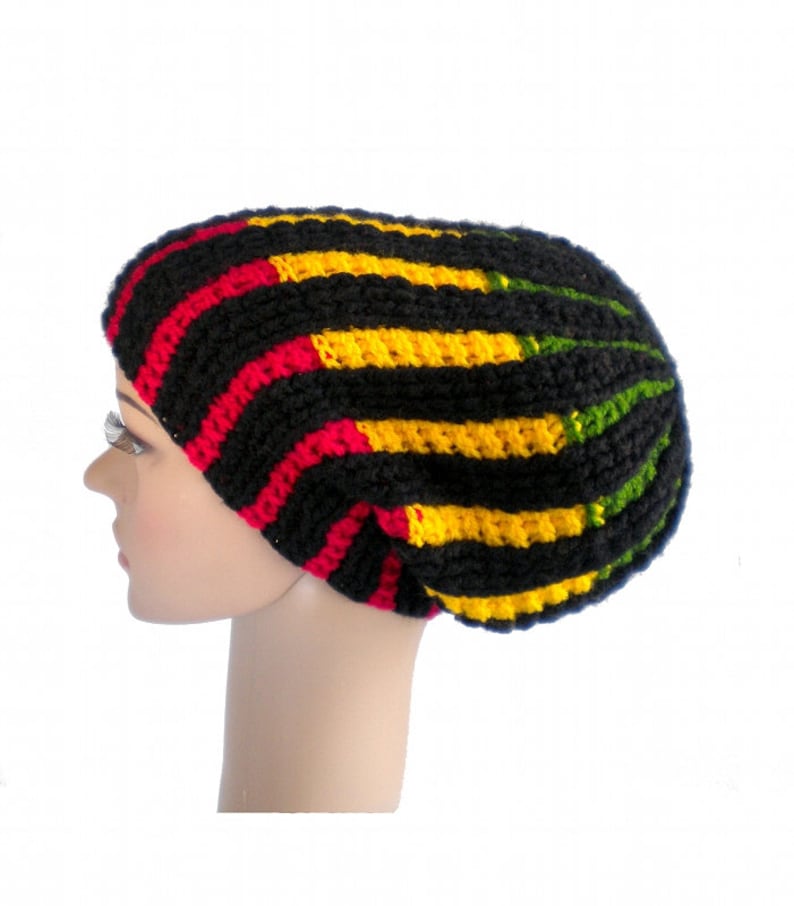 skull fit beanie Rasta beanie hat rasta crown rasta clothing