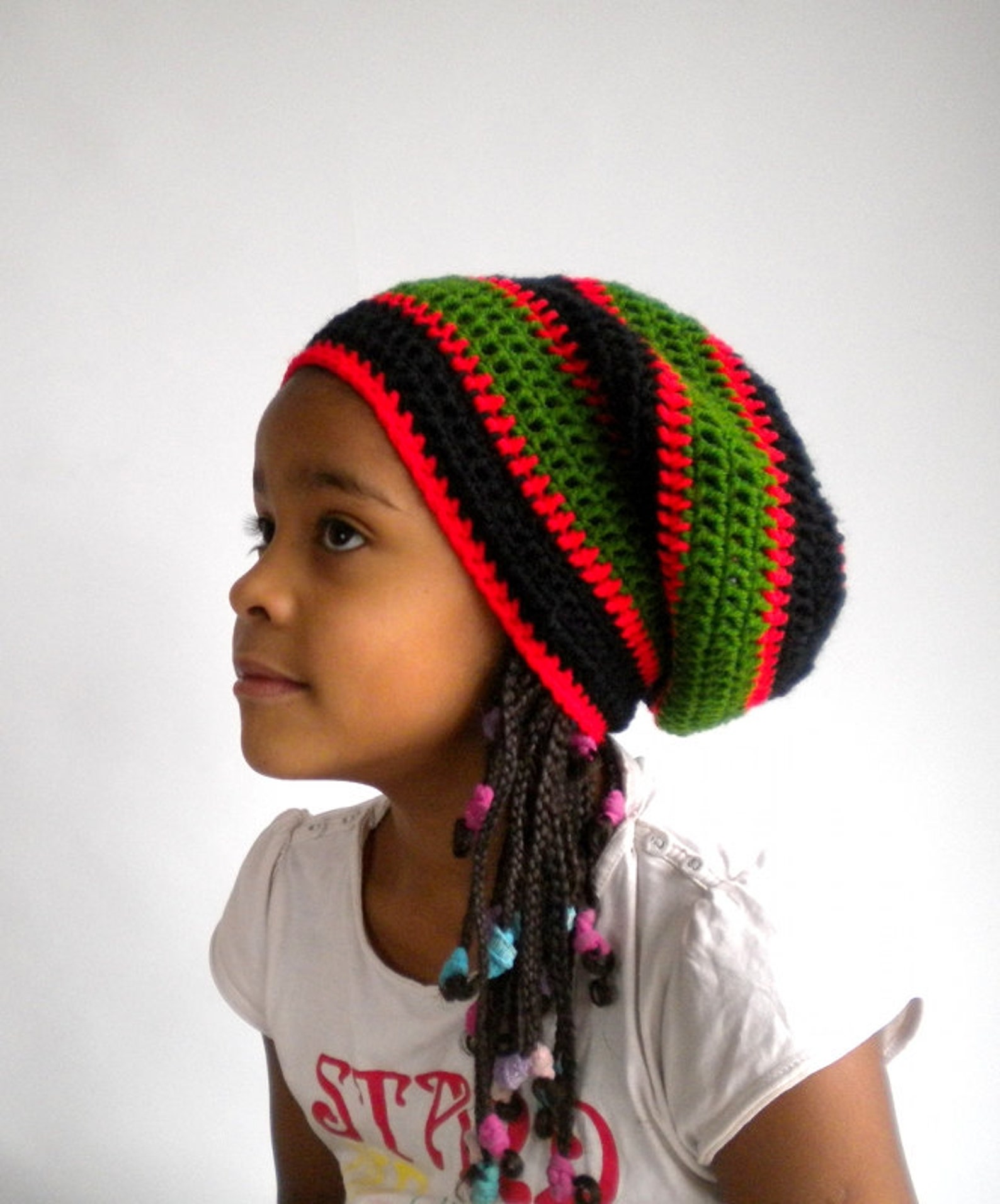 Rasta Hat, Pan-african Rastafari Beanie, Cultural Clothing, Ethiopian ...