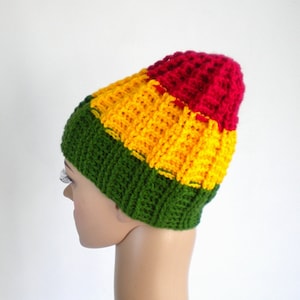 Rasta beanie, skull fit sports hat, rastafari sport beanie, rasta hat, reggae beanie
