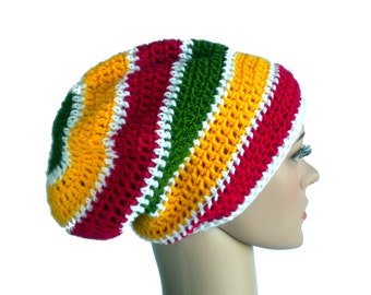 Dreadlock beanie, rastafari hat, rasta hat, Jamaica reggae beanie, rasta clothing