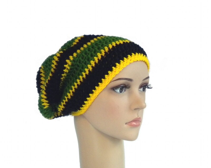 Jamaica Beanie Dreadlock Rasta Tam Oversized Slouchy Boho - Etsy UK