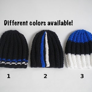 Flag beanie, ribbed hat with flag colors, national beanie, Estonia, Eesti