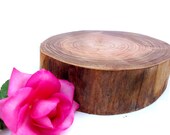 Wood Slab Cake Stand, Tree Slab Cake Stand, Rustic Wedding Centrepiece