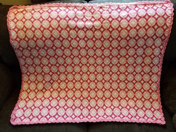 pink fleece baby blanket
