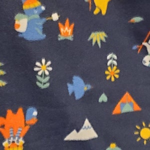 Baby Animals Fleece Baby Blanket. Camping fleece baby blanket. Gender neutral baby blanket. Boy / Girl baby gift. image 7