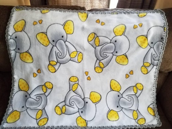 yellow fleece baby blanket