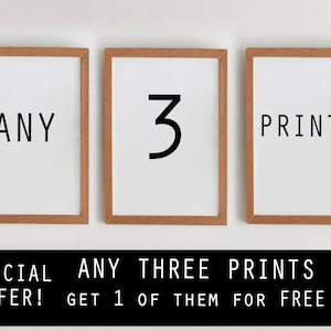 SET of 3 prints 1 of them for free!! SPECIAL OFFER