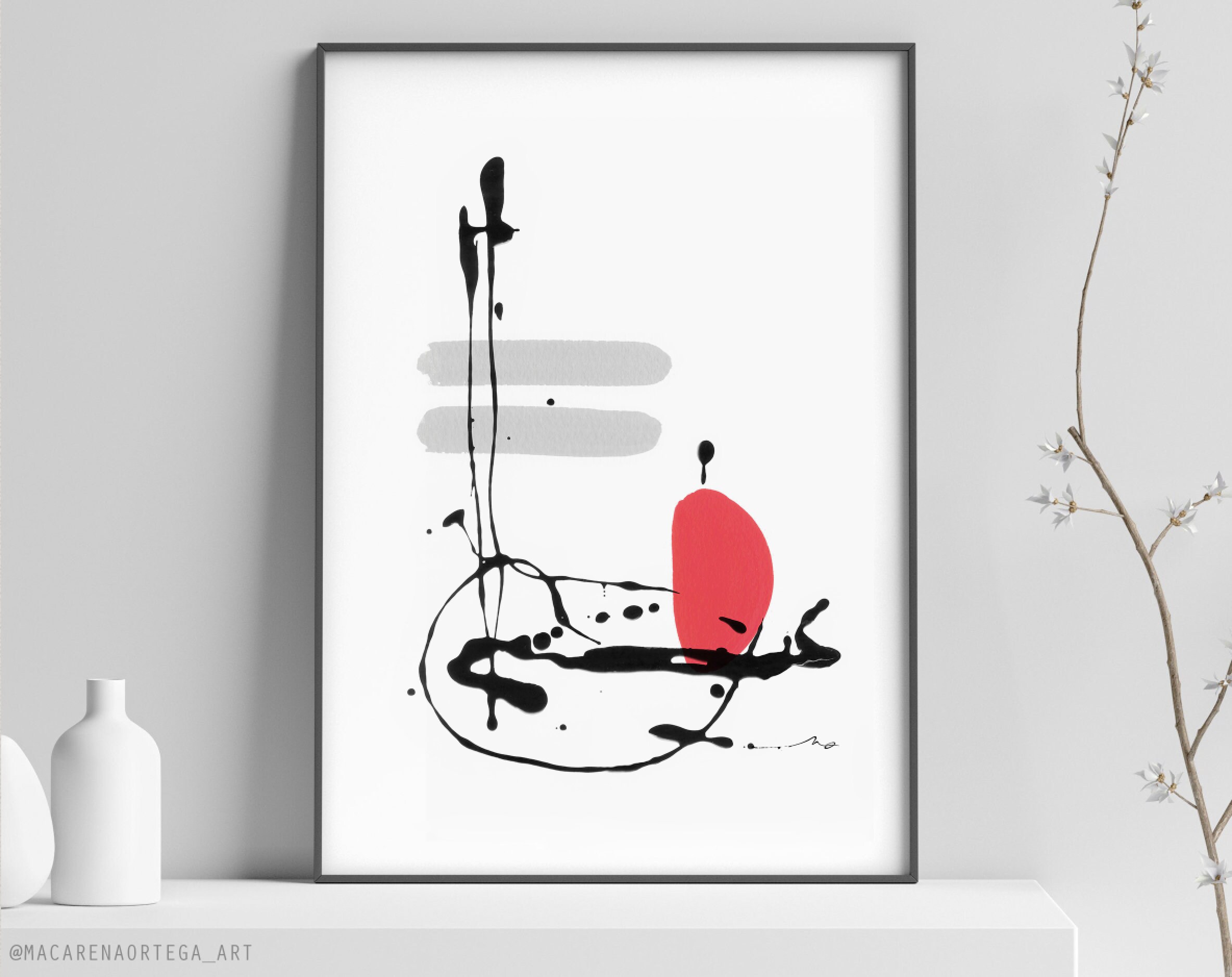 Abstract Art Print N 184 Abstract Minimalist painting Modern fine