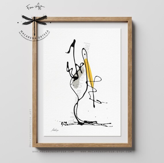 Pelecanus Abstract Art Prints | Surrealist Minimalist Wall Art, Modern Figures, Fine Art Nursery Decor | Kids Decor | Macarena Ortega | N189