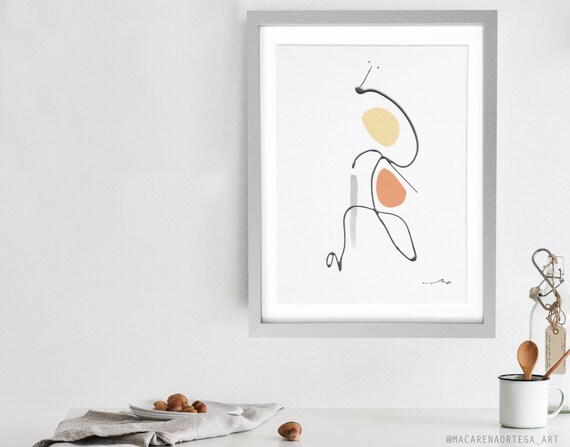 N202 | Abstract Expressionism Wall Art Print | Terracotta, Blush & Grey Tones | Minimalist Modern Fine Art Decor | Contemporary Decorative