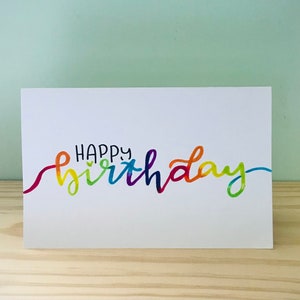 Rainbow Birthday Card