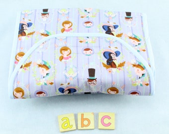 Neverland Foldable Changing/ Diaper Mat with Matching Zip Bag Attached .