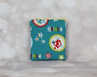 Grinch Pouch/Zip Bag