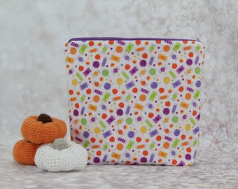 Trick or Treat Sweets Zip Bag/ Pouch