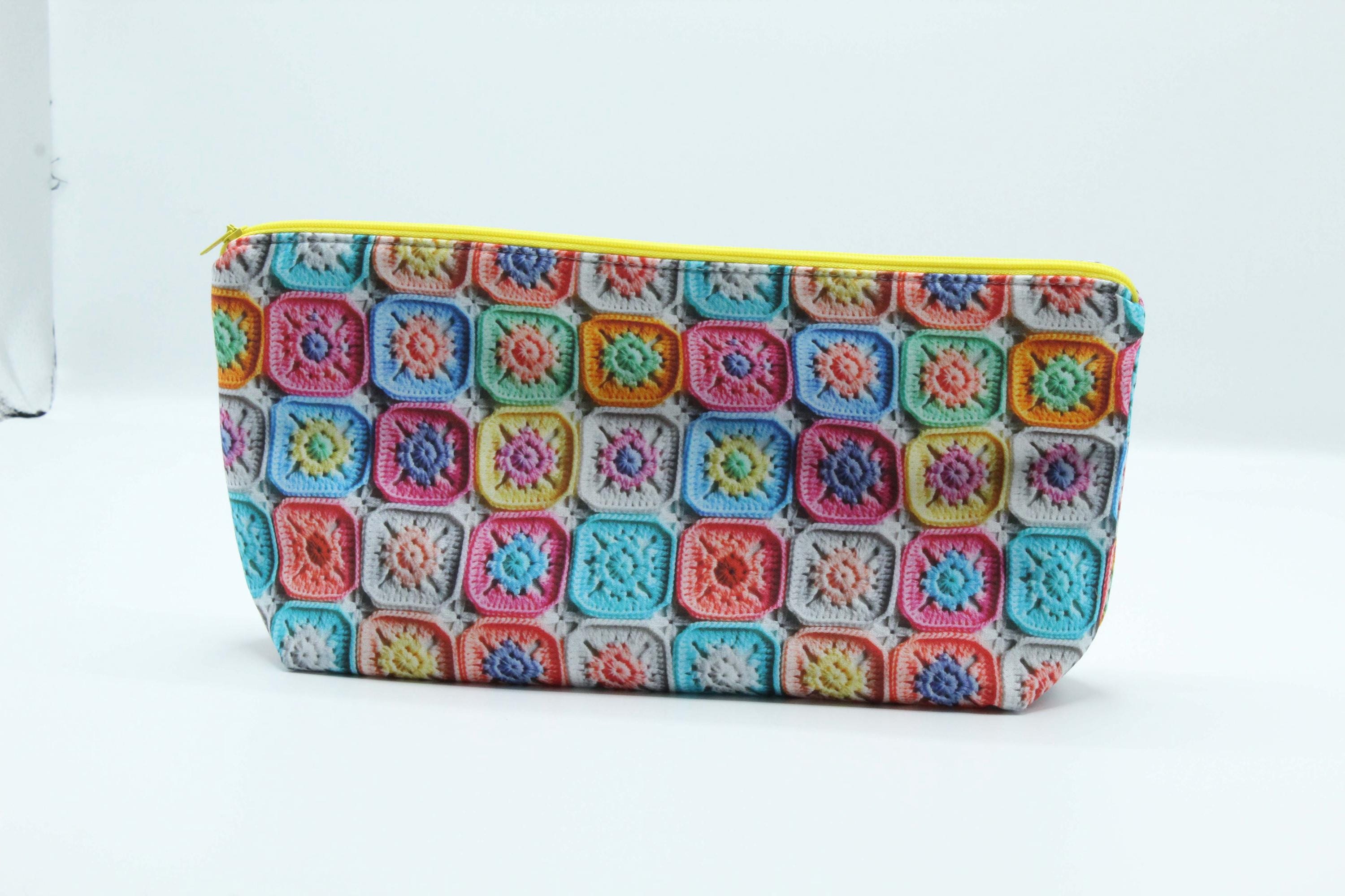 13 Crochet Pencil Case Patterns with Pouches and Wristlets 12 Granny Square Pouch Bag Crochet Pattern