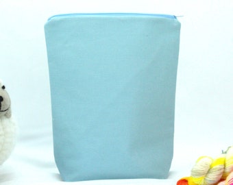 Pochette de sac bleu / sac à glissière