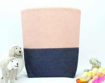 Pink and Blue Pouch/Zip Bag