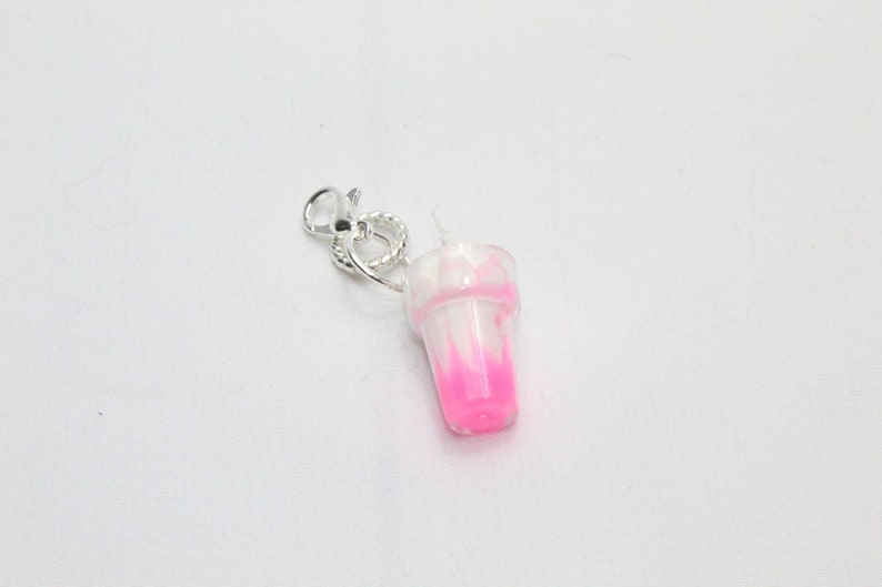 Pink Milkshake Stitch Marker Progress Keeper.