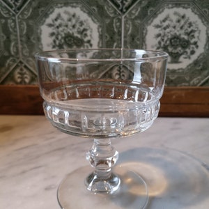 French Vintage Luminarc Coupes champagne glasses set of 6