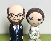Personalised wedding dolls - approx 7 & 8 cm tall