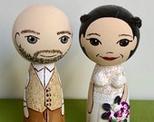 Wedding couple - waistcoat/brown trousers