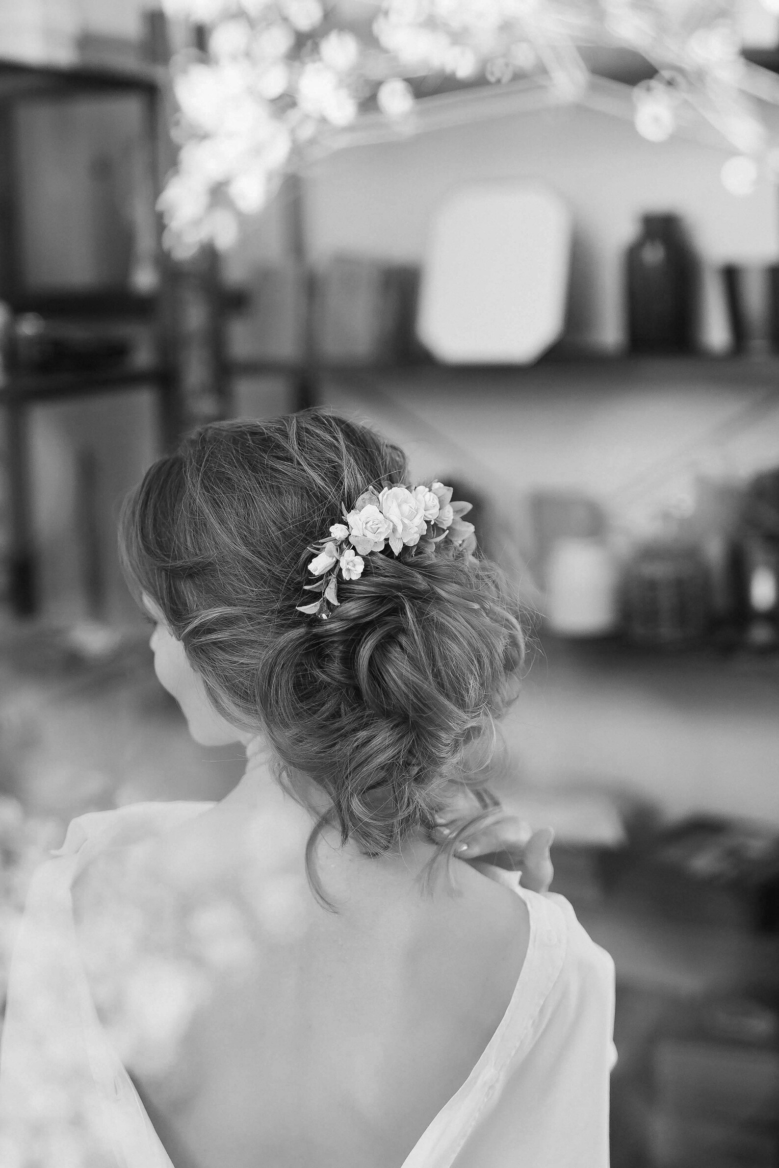 Flower Hair Comb provence headpiece purple flower hair clip Etsy