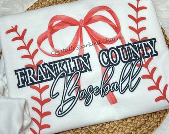 Customized Baseball/Softball sweatshirt, you can add your school name and change to bow to match your school spirit and pride