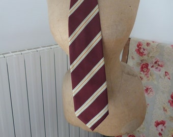 Vintage Giorgio Armani tie Italian striped mens neck tie made in Italy, mens designer clothing accessories, gift for dudes mens accessory