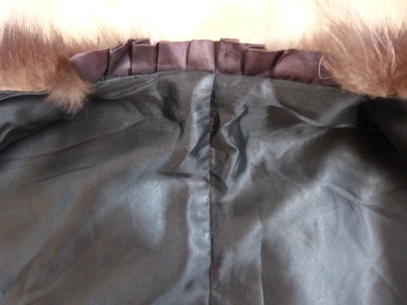 Antique silver fox fur pelt cape cope wrap stole … - image 7