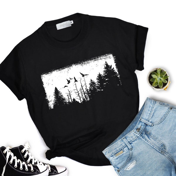 Forest Shirt Forest graphic Shirt backpacking T-Shirt high quality super soft Graphic T-Shirts