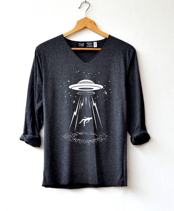 UFO Abduction Shirt Alien Shirt Alien Abduction T-Shirt Long | Etsy