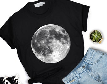 Full moon Shirt Moon night Shirt Super moon T-Shirt high quality super soft Graphic T-Shirts