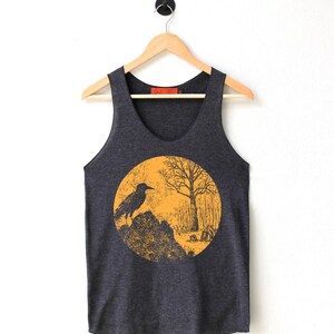 Night Claw Graphic Tank Top: Unisex Cotton-Blend Shirt