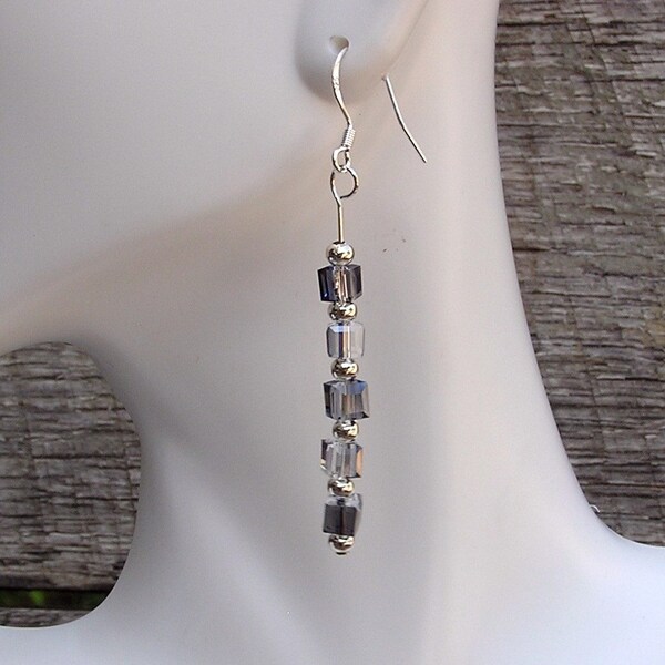 Sterling Silver Crystal Earrings