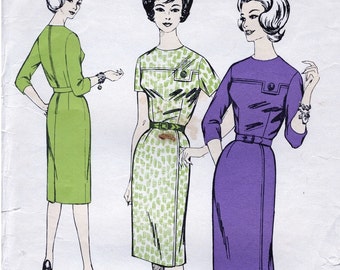 1960's Sheath Dress Pattern | 60's Dress Pattern | Le Roy 655