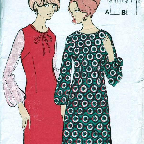 1960's Dress Pattern - Le Roy 3162 Vintage Sewing Pattern - UK - Bust 36"