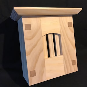 Craftsman Style Wood Doorbell Chime Cover - Pine - Doorbell box cover, Wood Doorbell cover,  door bell cover