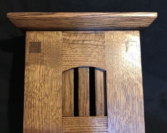 Handcrafted White Oak Craftsman Doorbell Chime Cover