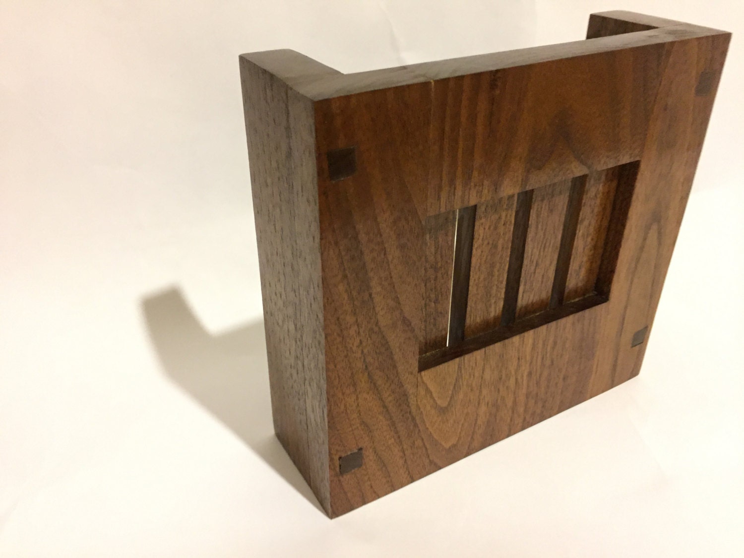 Handmade Walnut Wood Doorbell Chime Cover Mission Style Shaker Style Ships Same Day