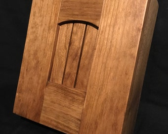 Handcrafted Wooden Doorbell Chime Cover – Cherry Hardwood - Colonial - Home Décor – Customizable Wall Accessory