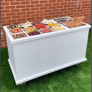 Mobile Charcuterie Cart, Coffee Bar, Mobile Bar, Collapsible Cart, Mobile Cart, Collapsible Snack Bar, Portable charcuterie cart