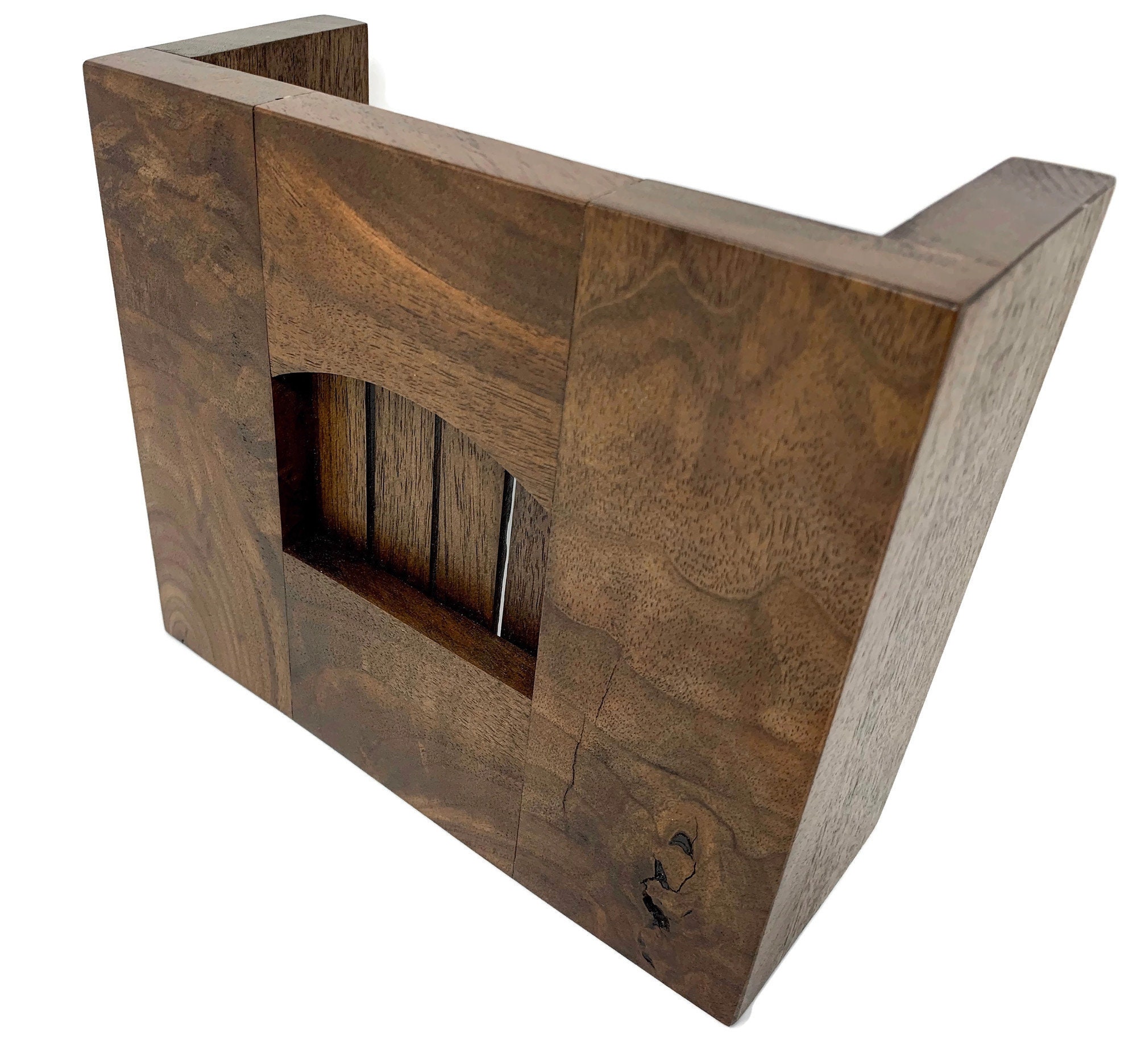 SALE!!! Figured Walnut Wood Doorbell Chime Cover Arched 8 X 7 One