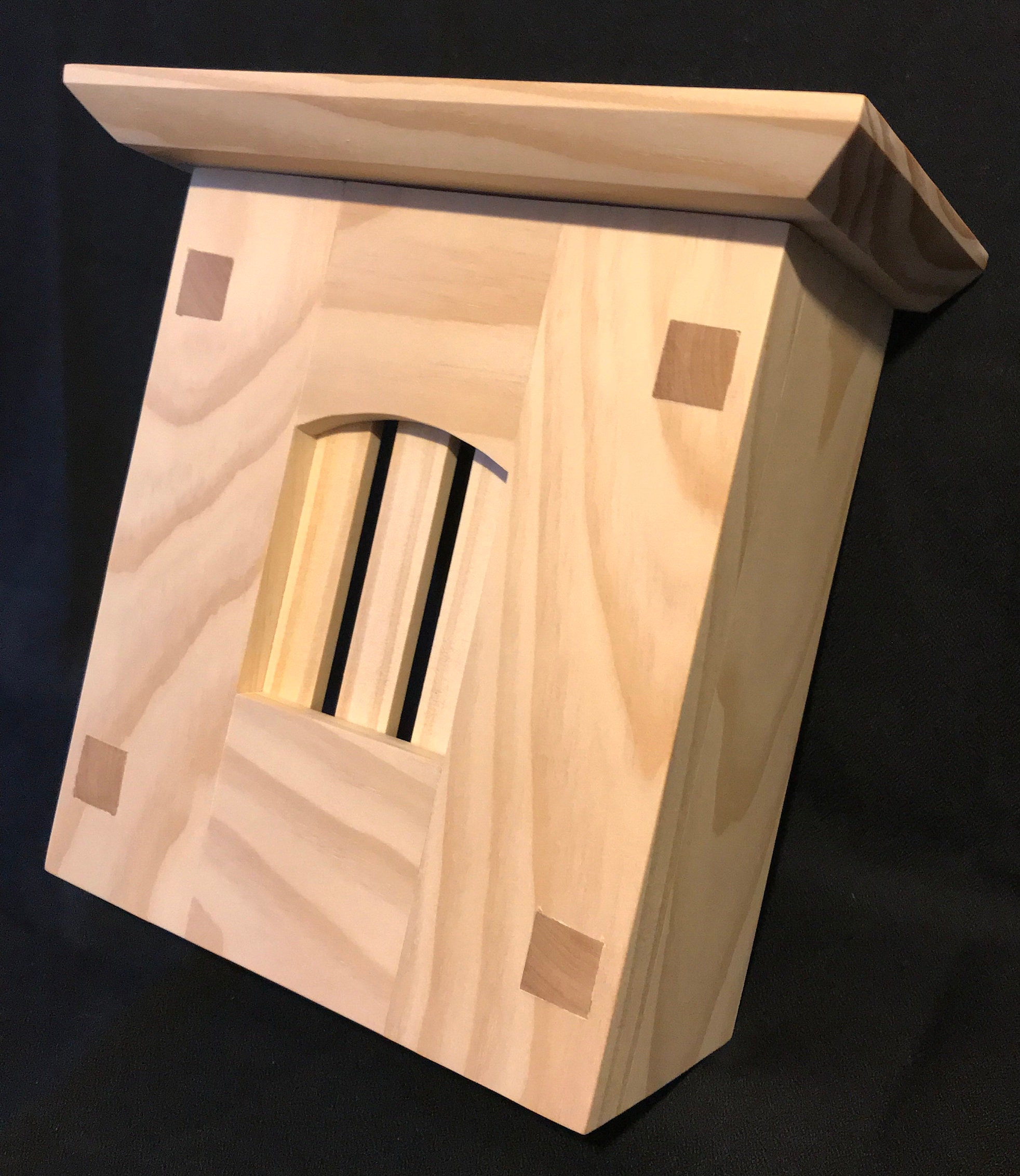 Doorbell Chime Cover (Pine) with Top Doorbell box cover Door bell
