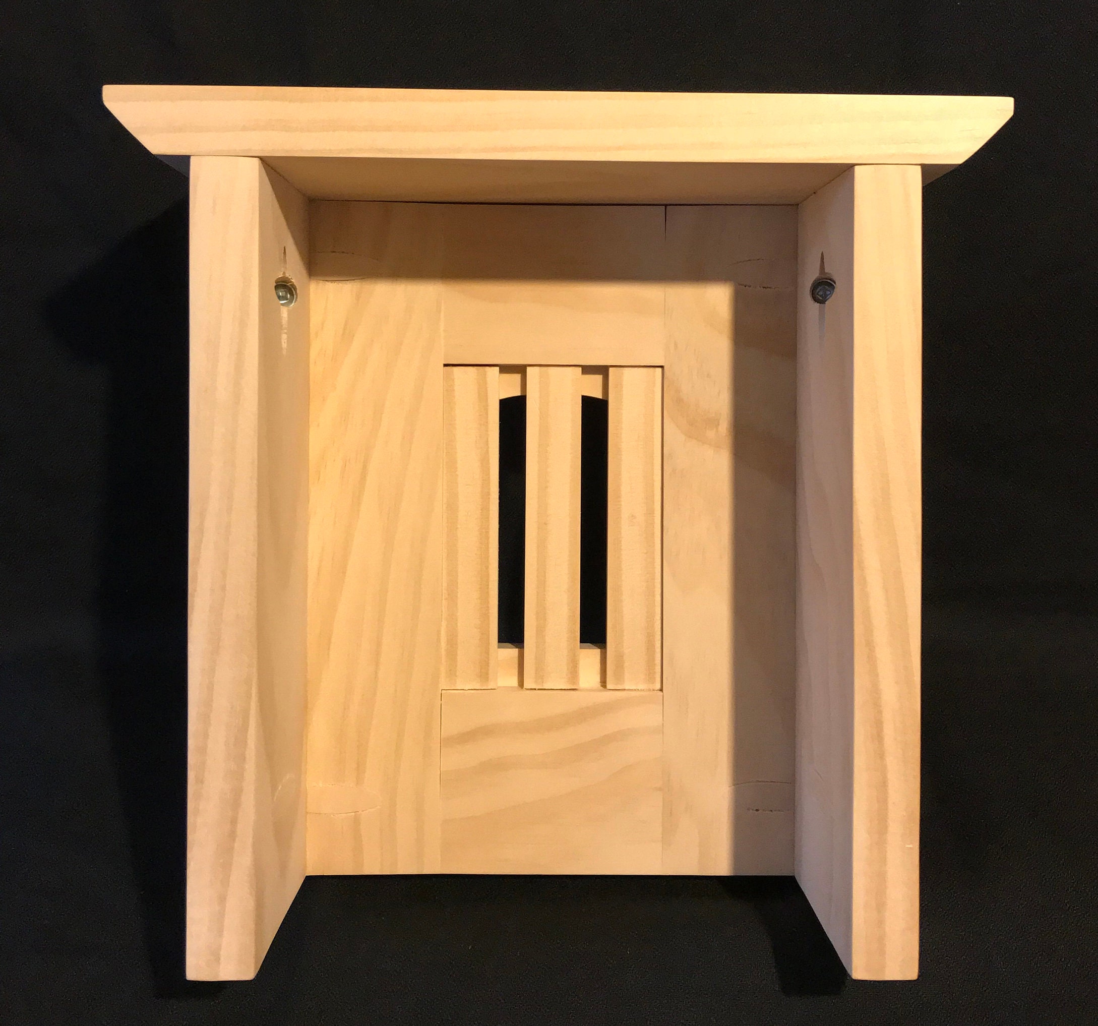 Craftsman Style Wood Doorbell Chime Cover With Top Pine Gallery Photo