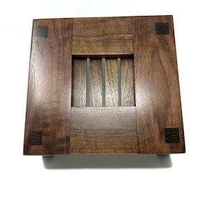 Handcrafted Wooden Doorbell Chime Cover - Walnut - Mission Style - Stickley - Craftsman - Home Entryway Upgrade